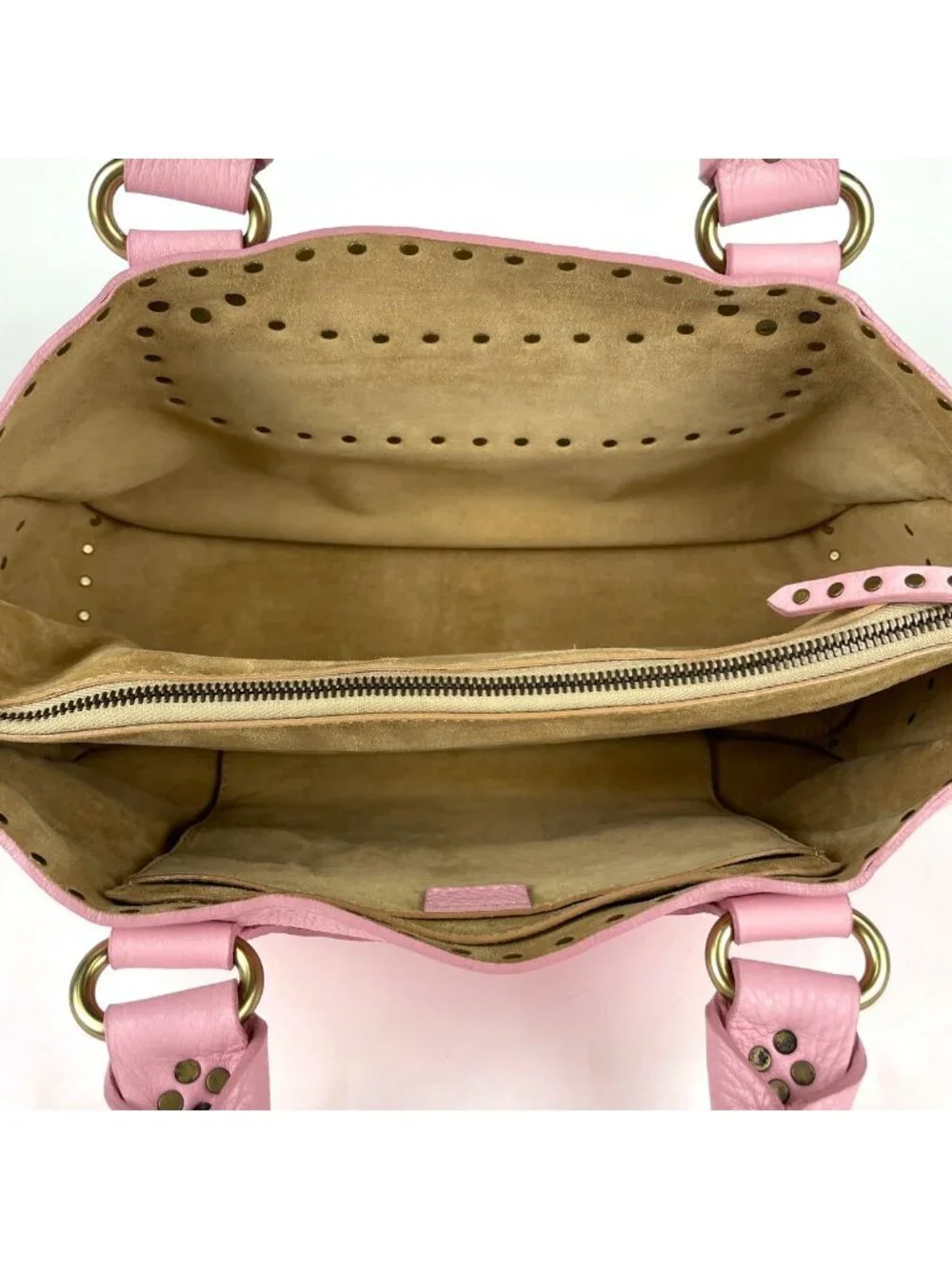 Celine Boogie Bag Handbag Leather Pink
